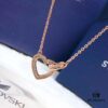Swarovski 2018 Lovely Romantic Heart Necklace for Women, Gift for Girlfriend, Elegant and Fresh Design with Knot-Shaped Heart Symbolizing a Unique Bond, Sparkling Golden-Tone Plating with Transparent Pavé Crystals, Perfect for Daily Wear and an Ideal Gift of Love