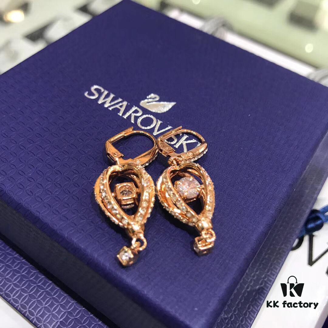 Swarovski INTO THE SKY Hot Air Balloon Romantic Women's Earrings, Extremely Elegant Design