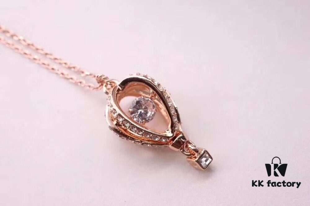 New Rose Gold Swarovski Romantic Hot Air Balloon Collar Necklace