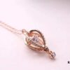 New Rose Gold Swarovski Romantic Hot Air Balloon Collar Necklace
