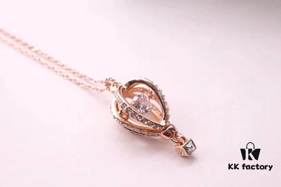 New Rose Gold Swarovski Romantic Hot Air Balloon Collar Necklace