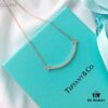 Tiffany Smiley Necklace, Rose Gold! One-to-One Replica Upgrade Version! Comes with Tiffany Counter K-Gold Packaging! Absolutely Elegant and High-End! Crafted in 925 Sterling Silver with Vacuum-Micro Plated 18K Real Gold, Set with Swarovski Crystals, 45cm Chain Length, Simple and Classic Design Symbolizing a Positive Outlook on Life