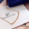 Swarovski 2019 New Smile Necklace! ONLY Series - Smile to Face Life, Smile as Silent Courtesy, Win the World with a Smile, Micro-Paved Alloy with Vacuum 18K Real Gold Plating and Swarovski Crystals, Chain Length 45cm