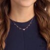 Qixi Gift 🎁 Cute Heart Choker Necklace with Swarovski Elements, Elegant and Playful Design, Adjustable for Versatile Wear