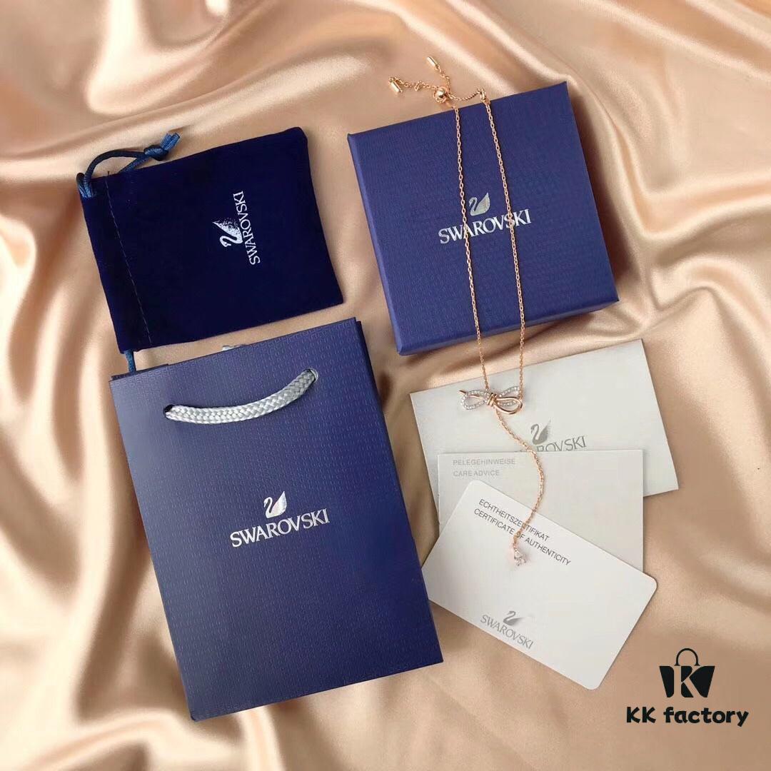 Summer Stylish Pick! Same Style as Jiang Shuying's! Swarovski Butterfly Tassel Pendant Necklace! Elegant and Eye-Catching Upgrade! Vacuum-plated 18K Rose Gold Alloy, 38cm Adjustable Chain Length!