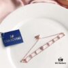 Swarovski ONE Delicate Heart Elegant Bracelet for Women, Romantic Gift for Girlfriend