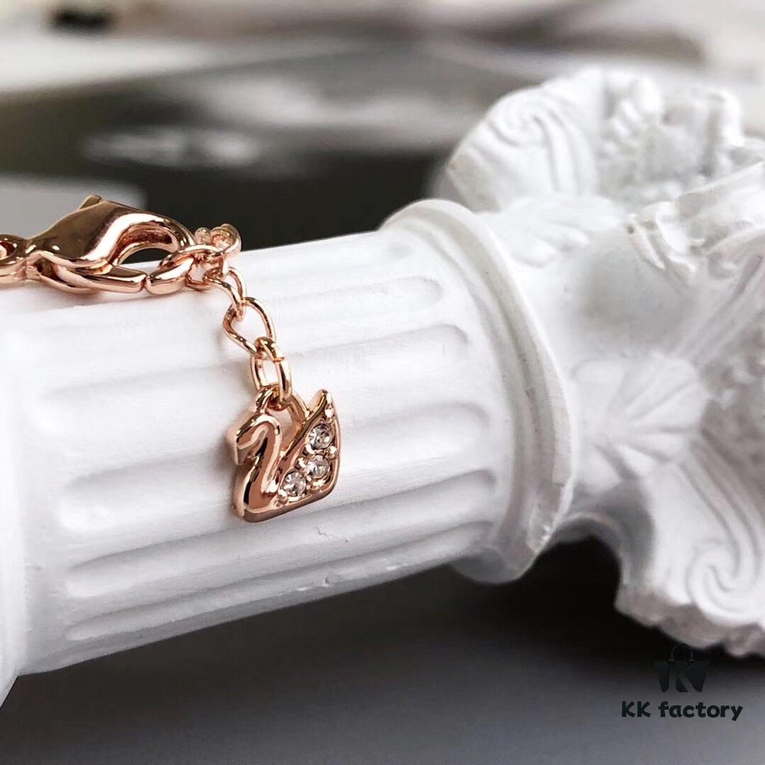 Swarovski Demon Bracelet, Classic Best-Selling Design with Black, Blue, and White Crystals Encircling Gracefully, Evoking the Mystical Potion of the Demon's Eye That Opens the Door to Luck and Lifelong Blessings! Elegant 18K Rose Gold-Plated Alloy with Vacuum Plating Paired with Black, Blue, and White Swarovski Crystals. One Size Fits All with Full Original Retail Packaging!