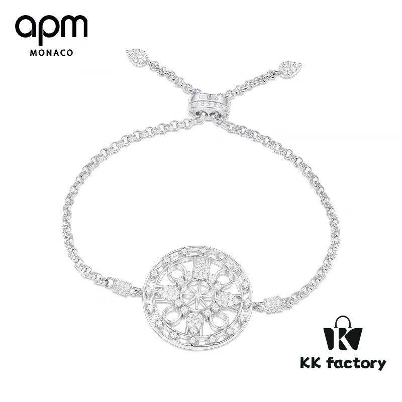 APM Monaco Official Flagship Store MANDALA 'Guardian' Bracelet for Women, Couple's Style, Unique Design