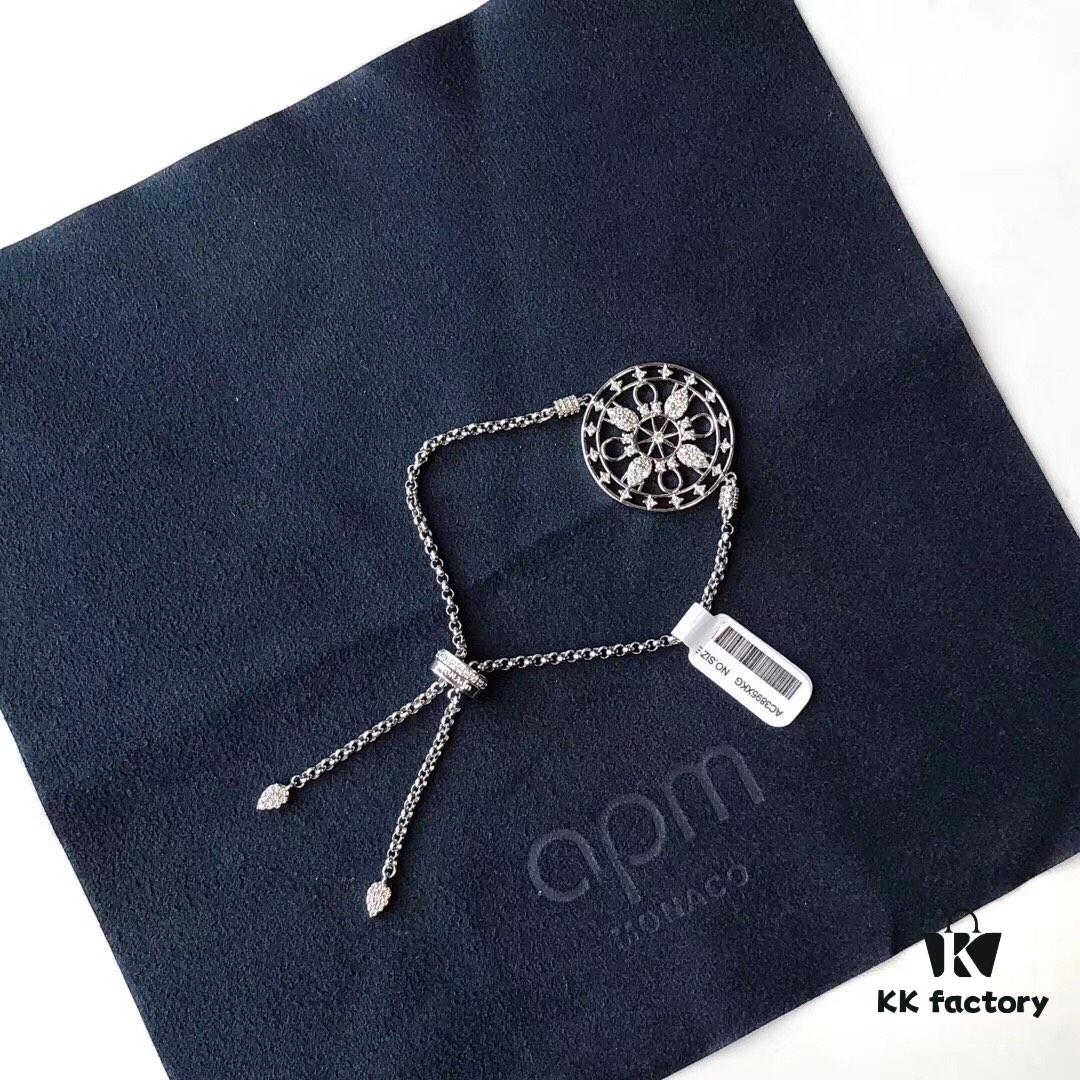 APM Monaco Official Flagship Store MANDALA 'Guardian' Bracelet for Women, Couple's Style, Unique Design