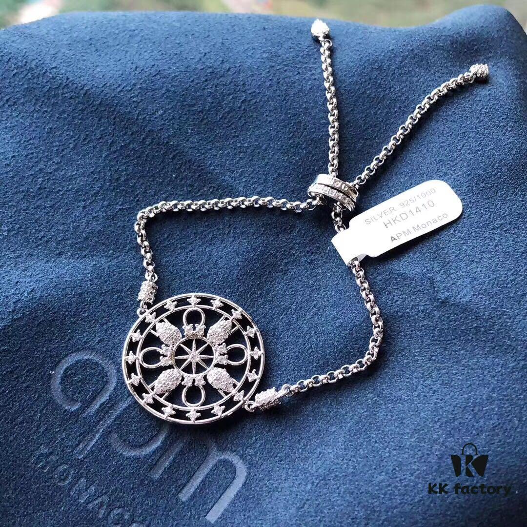 APM Monaco Official Flagship Store MANDALA 'Guardian' Bracelet for Women, Couple's Style, Unique Design