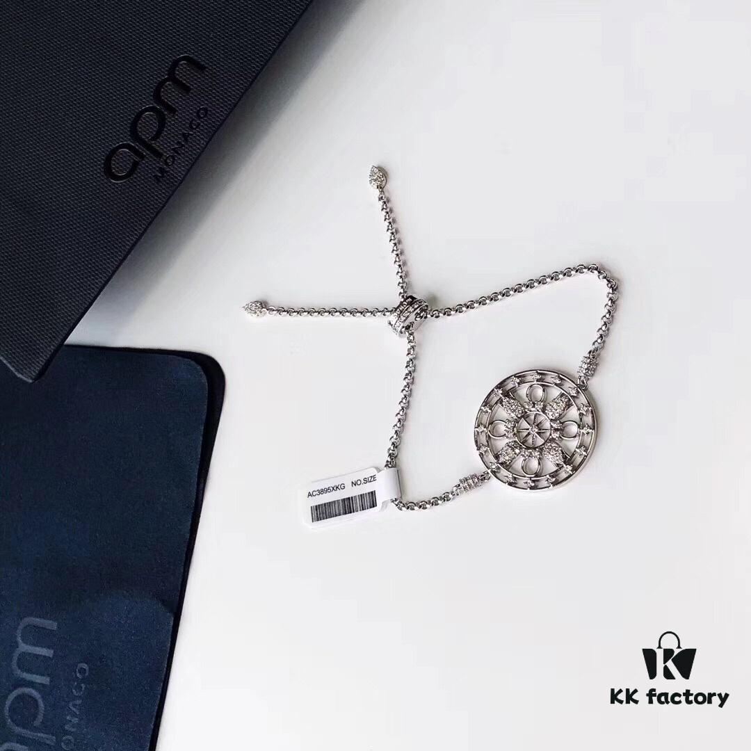 APM Monaco Official Flagship Store MANDALA 'Guardian' Bracelet for Women, Couple's Style, Unique Design