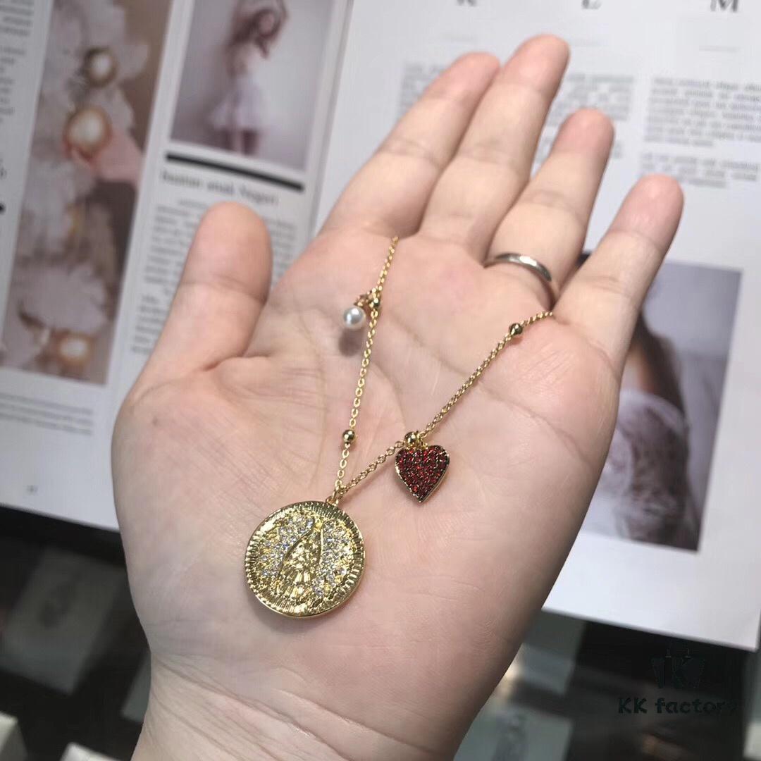 New Arrival Swarovski LUCKY GODDESS Romantic and Elegant Angel Wings Women's Necklace Jewelry