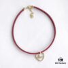 In Stock! SWAROVSKI Valentine's Day Heart Leather Rope Necklace! Newest Hot-Selling Design!