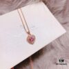 Valentine's Day 🎁 New Arrival Swarovski ONE Playful Heart 'Romantic Love' Elegant Necklace, Imported Sparkling Rhinestones Surrounding Pink Heart 💖, Original Gold-Tone Plated Material, Authentic Logo, Genuine Clasp – A Romantic Pink Heart 💖 Expresses Your Love..0855080