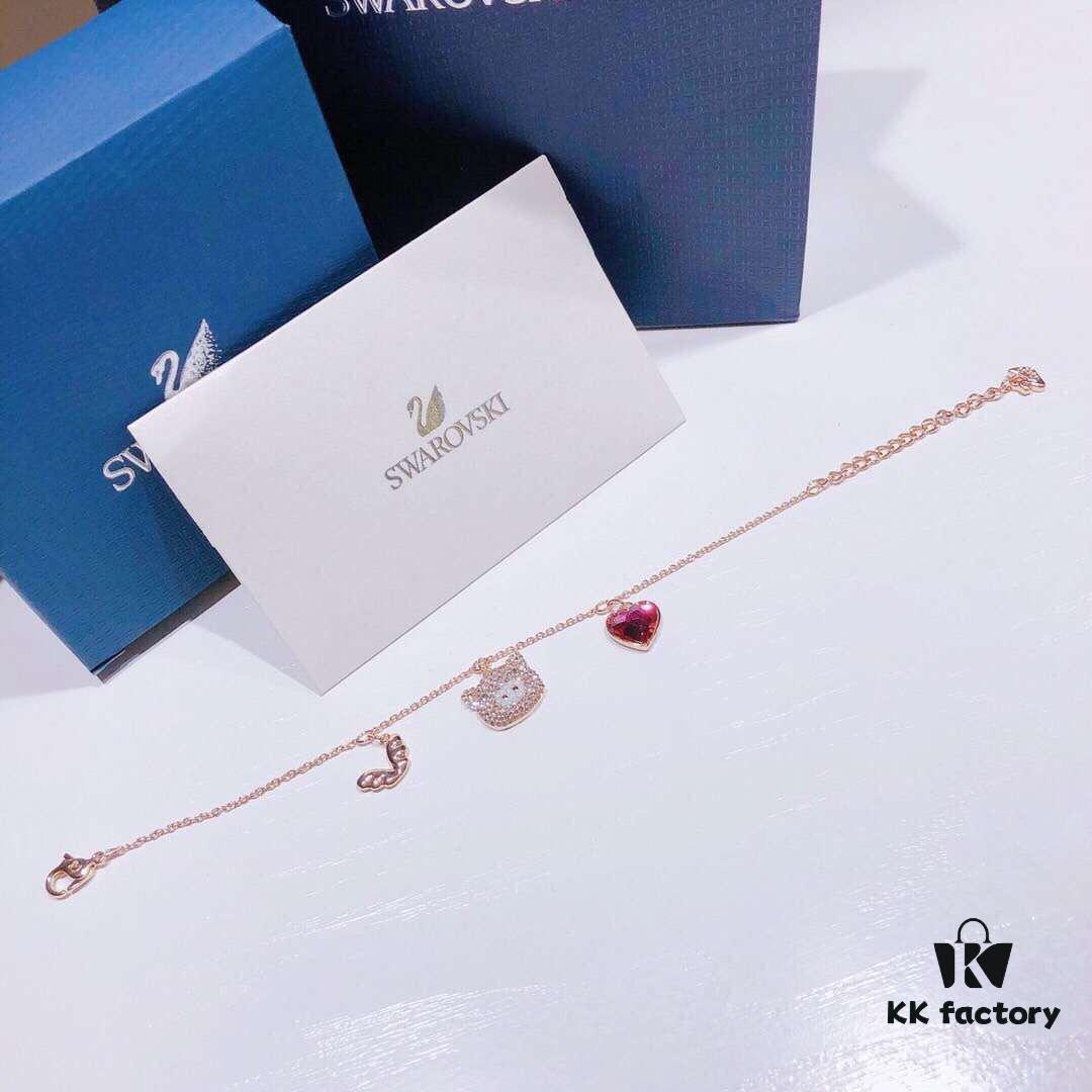 Valentine's Gift 🎁 Swarovski LITTLE PIG FLYING Cute Pig, Romantic Heart 💗 Dreamy Girl, Journey of Dreams, Sparkling Start 🔛, Rhinestone Inlay, Imported Gold-Plated Material, Original Logo Engraving!