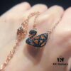 Swarovski Double-Sided Hollow Swan Necklace, Austrian Crystal Inlaid, One-to-One Crafted with Original ZP Material, Dual-Tone Design, Wearable on Both Sides