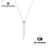 Swarovski 2018 Y-Shaped Necklace, Twisted Knot Design Choker, Short Collar Chain – Same Style Worn by Jiang Shuying