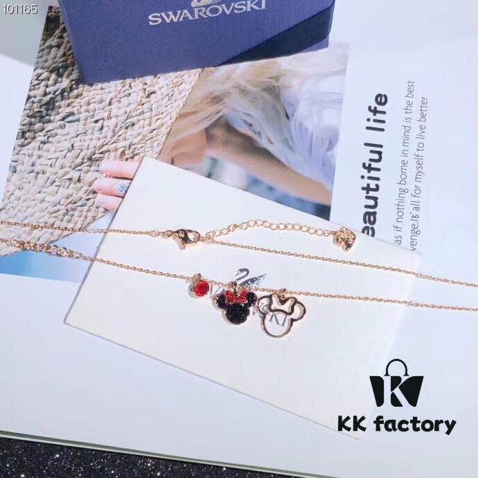 Swarovski MICKEY & MINNIE Disney Mickey Mouse Cute Fashion Necklace for Women