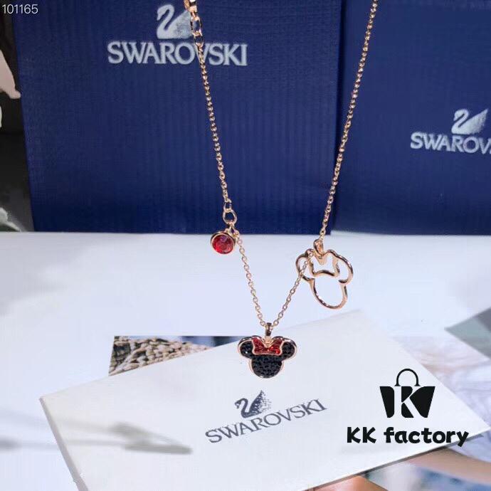 Swarovski MICKEY & MINNIE Disney Mickey Mouse Cute Fashion Necklace for Women