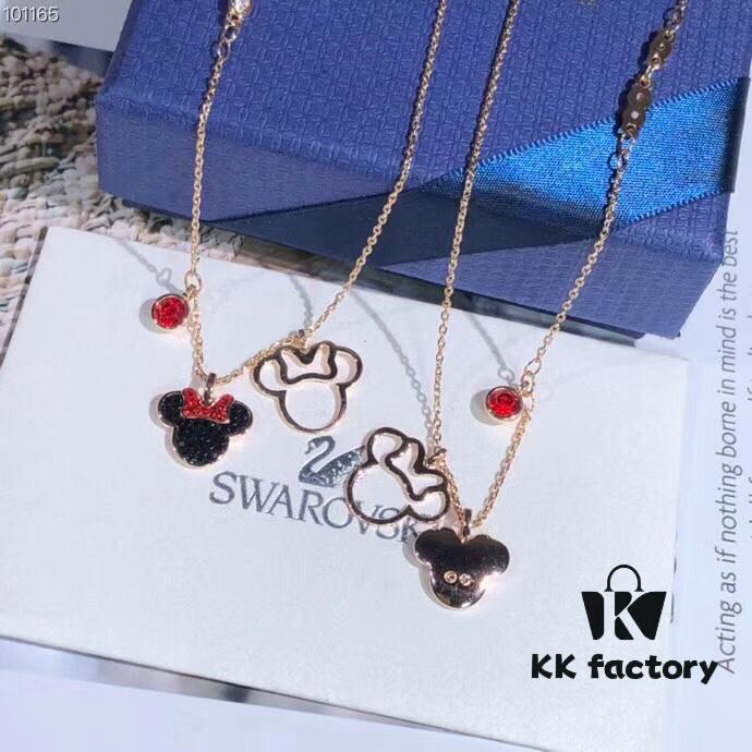 Swarovski MICKEY & MINNIE Disney Mickey Mouse Cute Fashion Necklace for Women