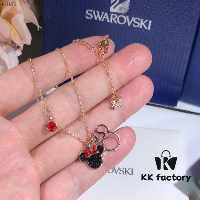 Swarovski MICKEY & MINNIE Disney Mickey Mouse Cute Fashion Necklace for Women