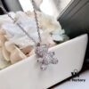 Swarovski 2017 Pendant Teddy Bear Necklace for Women's Collarbone Chain