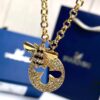 Swarovski LISABEL Necklace – Bee Motif, Electroplated Gold Finish, 38 cm