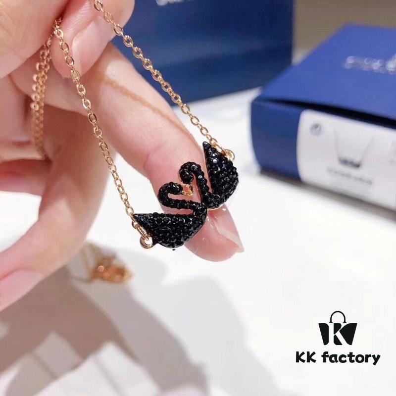 Swarovski Black Swan Couple Set - Symbol of Eternal Love