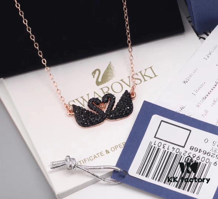 Swarovski Black Swan Couple Set - Symbol of Eternal Love