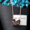 Counter Quality! New Swarovski Fashion Hollow Black Swan Necklace for Women