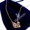 Counter Quality! New Swarovski Fashion Hollow Black Swan Necklace for Women