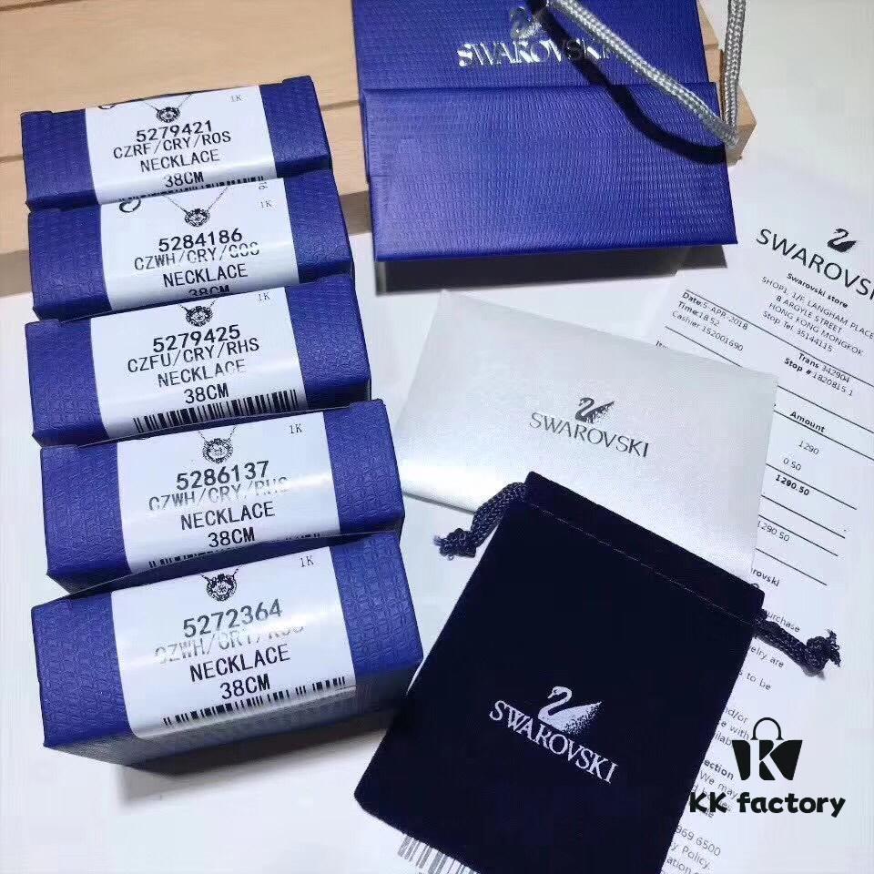 Swarovski Dancing Heart Crystal Pendant Necklace, Collarbone Chain with Authentic Swarovski Crystal Material, 1:1 Original Packaging