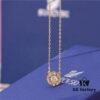 SWAROVSKI Swarovski Dancing Heart Necklace, Athenian Charm, Crystal-Paved Three-Dimensional Frame with Movable Central Stone