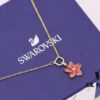 Swarovski Pink Bloom Small Flower Collar Necklace