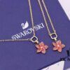 Swarovski Pink Bloom Small Flower Collar Necklace