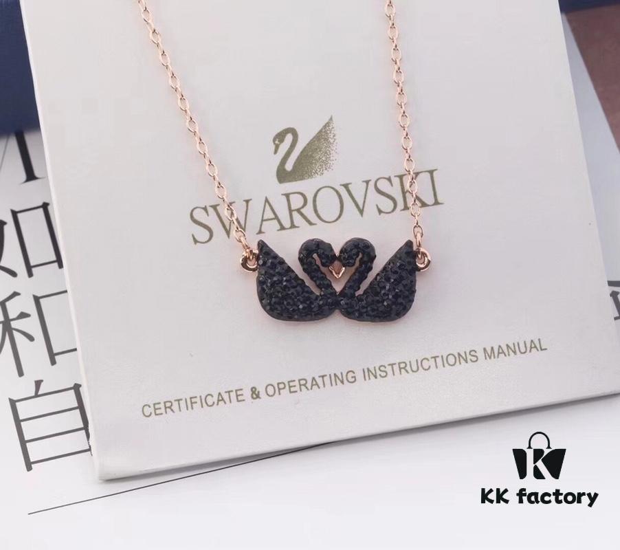 Swarovski Black Swan Couple Set - Symbol of Eternal Love