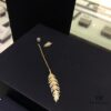 Valentine's Day Recommended Style 🎋 APM Monaco Feather Long Earrings, Single-Sided Design, Celebrity-Inspired Elegant Studs, Perfect Gift for Your Girlfriend