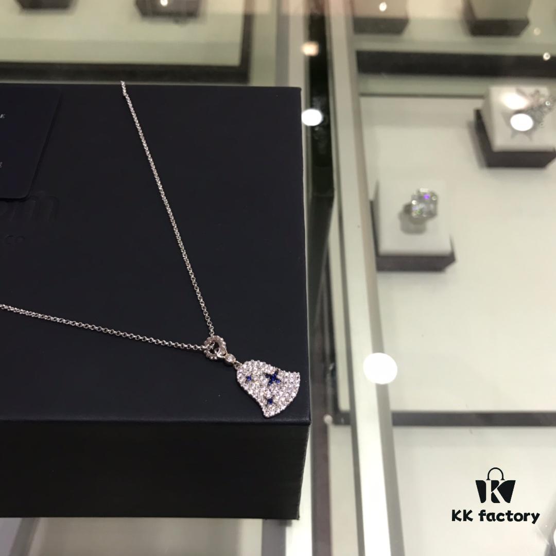 July New Arrival 🌈 APM Monaco Necklace for Women, Minimalist Elegant Fashion Bell Pendant in Silver, Summer New Delicate Collarbone Chain, Dreamy Love