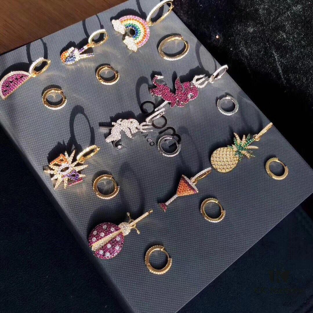 APM Fairy Tale A/B Style Earrings - Colorful and Charming for Summer