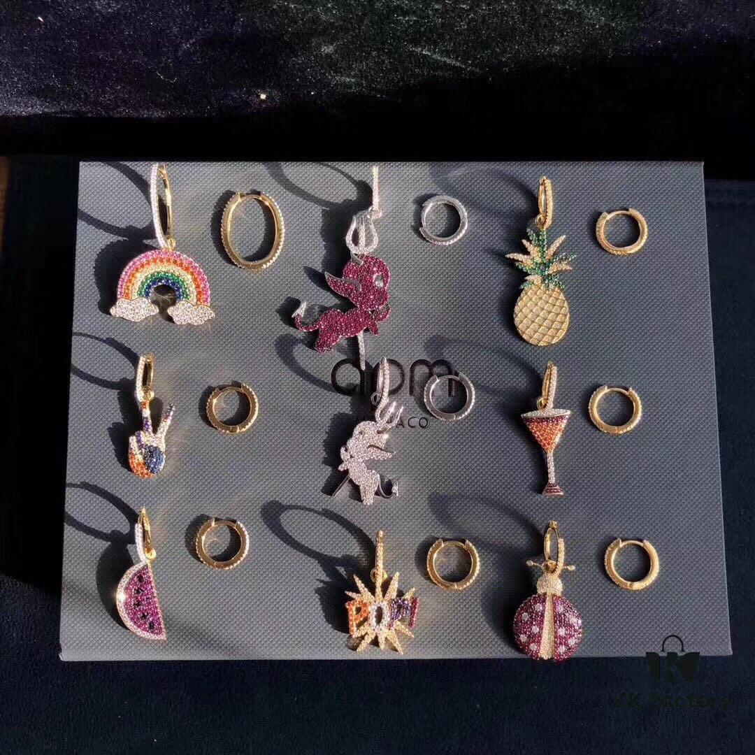 APM Fairy Tale A/B Style Earrings - Colorful and Charming for Summer