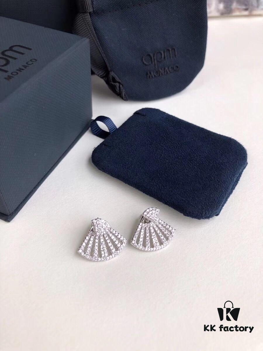 APM Monaco Classic Fan Stud Earrings from the Flamenco Series