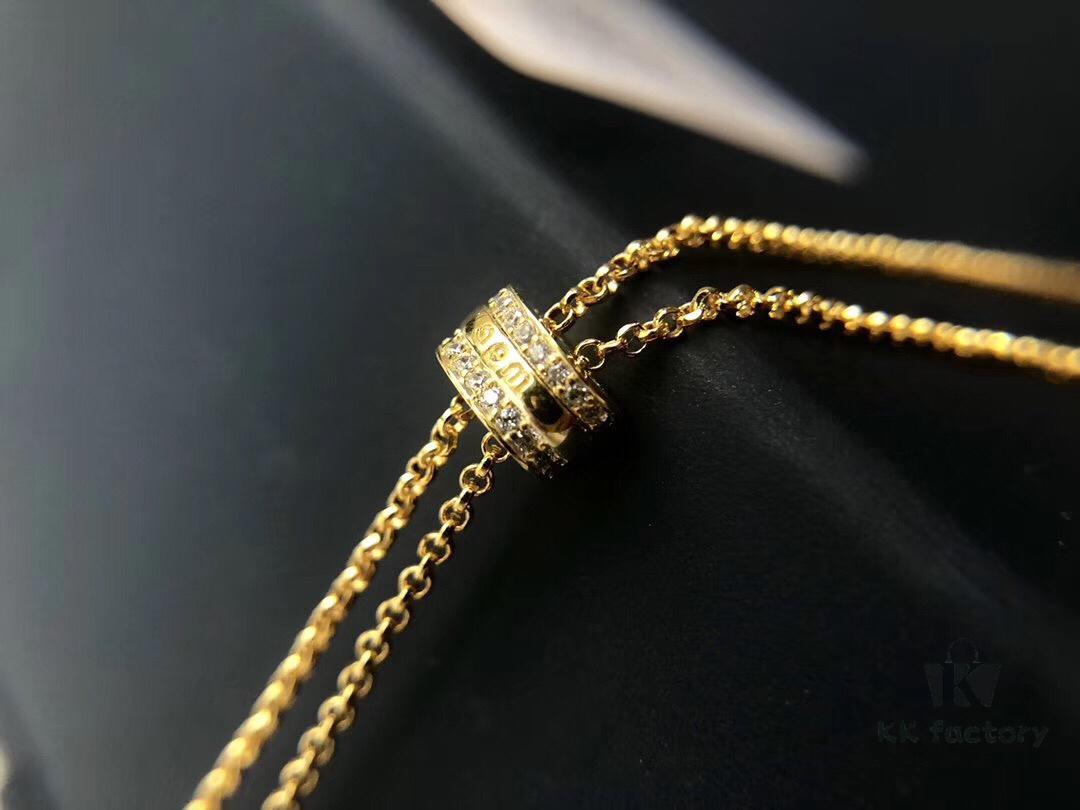 APM Monaco Gold-Tone Silver Crystal Dreamcatcher Vintage Minimalist Fashion Statement Necklace for Women