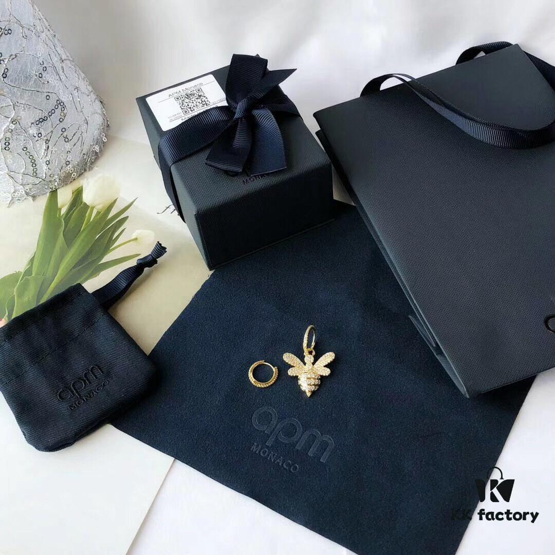 M7 Asymmetrical Bee APM Earrings