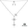 APM Monaco Silver Meteorite Crystal Star 3-Meter Necklace
