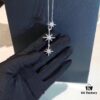 APM Monaco Silver Meteorite Crystal Star 3-Meter Necklace