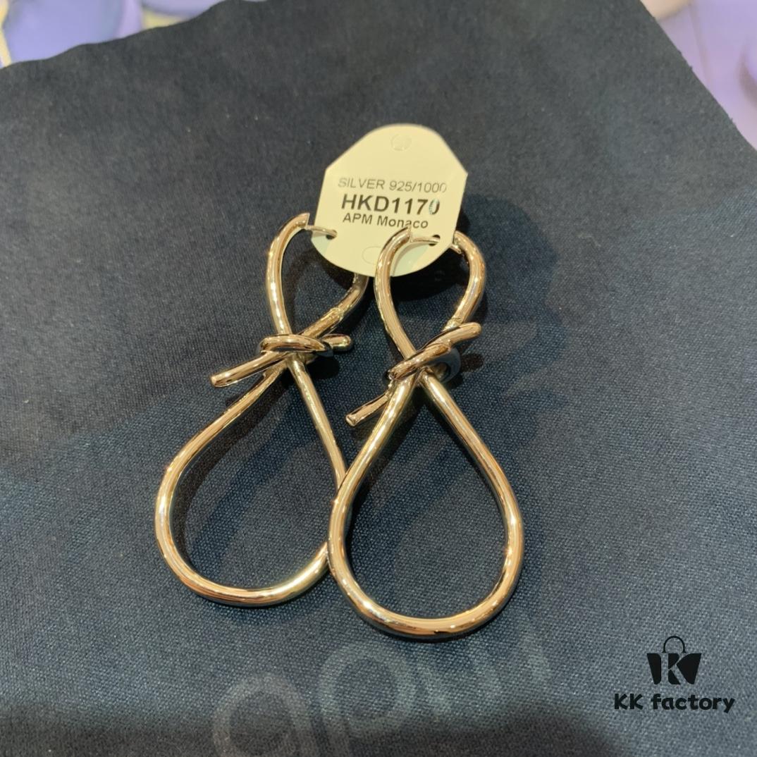 New Arrival 💕 A-Monaco Long Statement Earrings for Women, European and American Style Ear Jewelry, Flattering Drop Earrings for Round Faces, Perfect Gift for Girlfriend