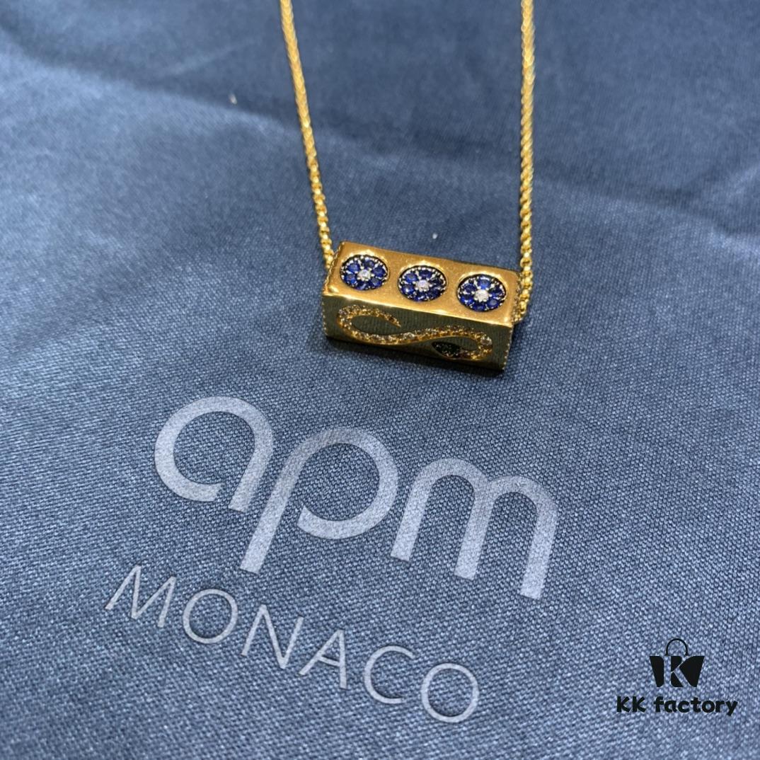 New Arrival 💕 A's Monaco New Square Dreamy Star and Moon Necklace for Women, Luxury Elegant Geometric Collarbone Chain