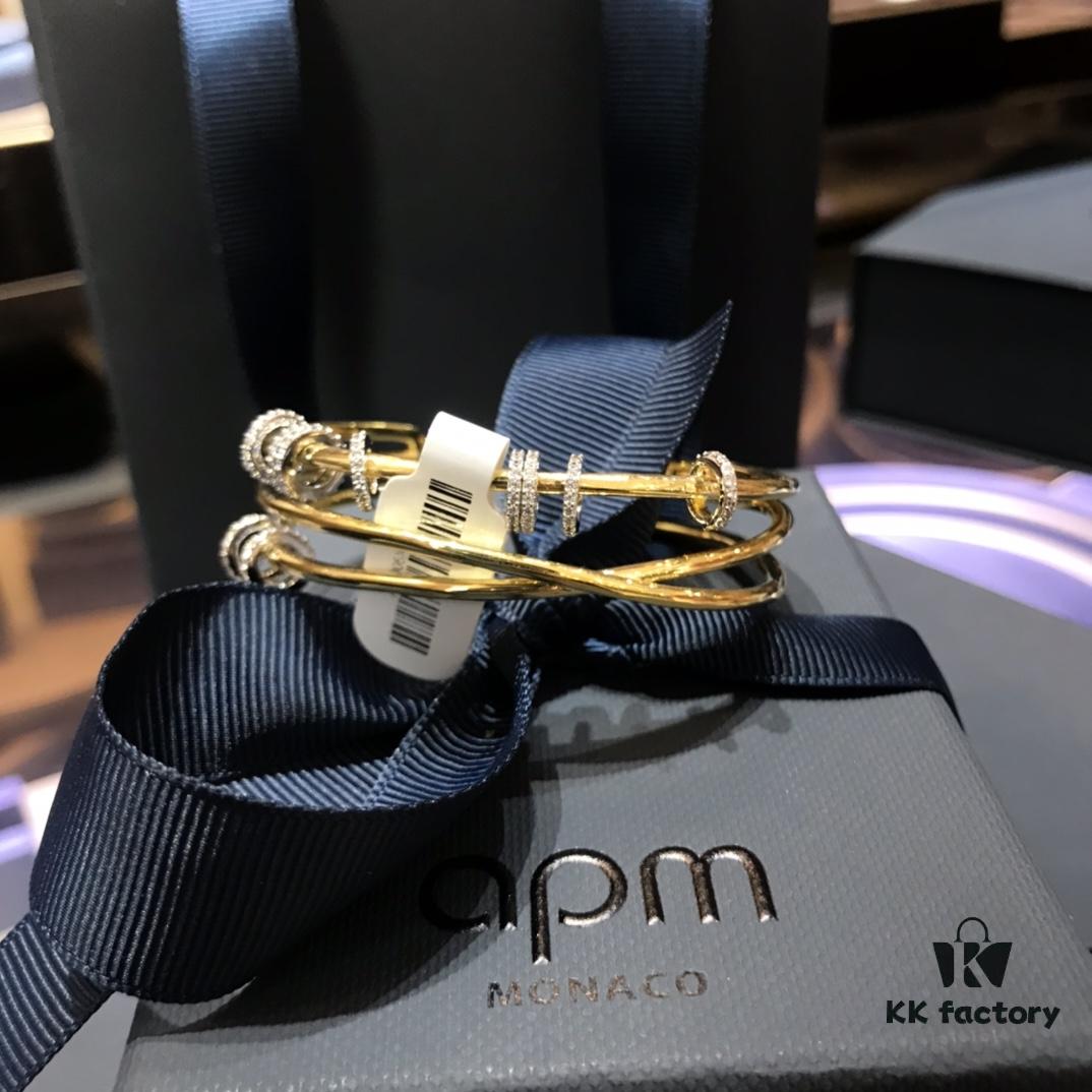 A Family Tangyun Circle Bracelet for Women, Fashionable and Unique Geometric Crossed Line Bangle Inspired by Dilraba