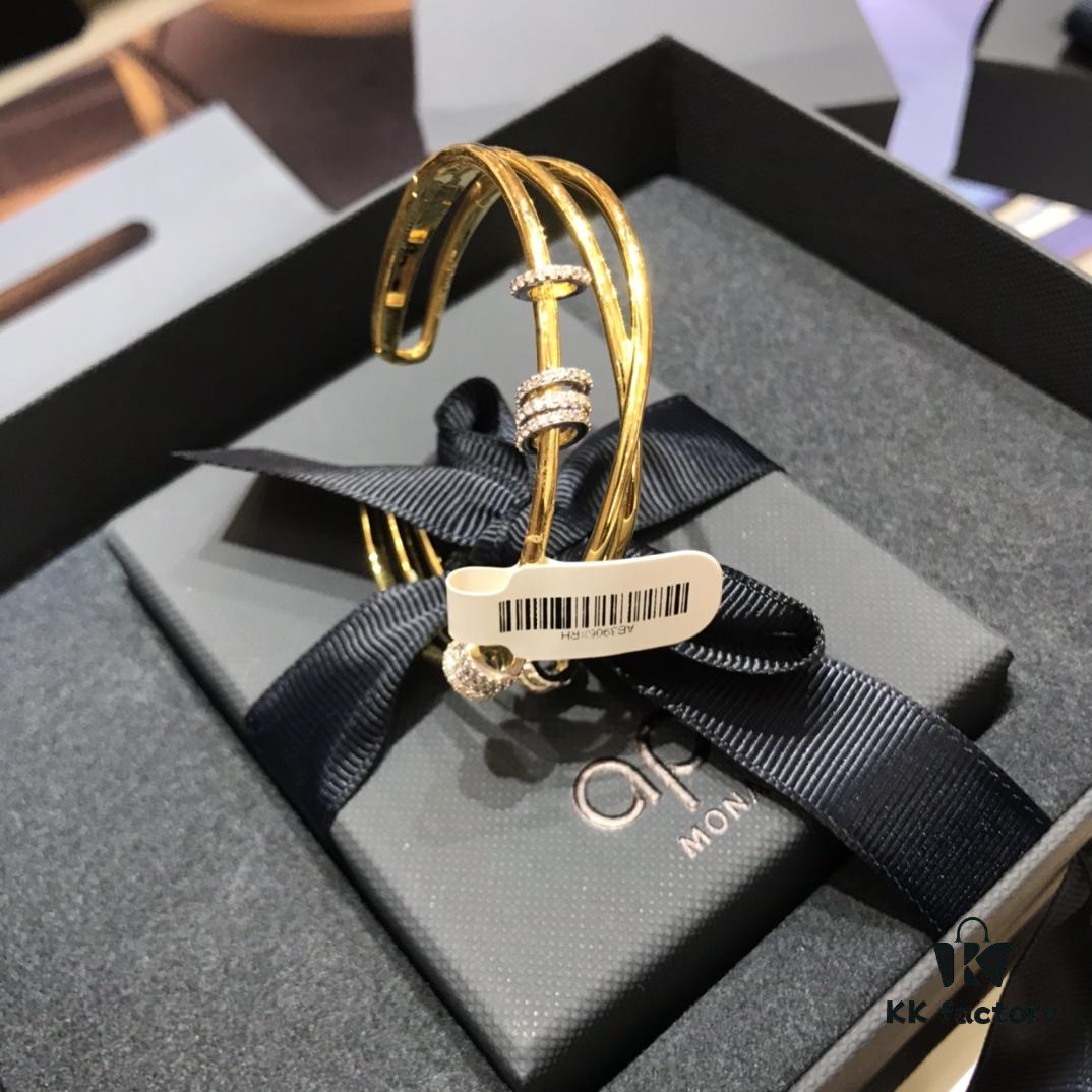 A Family Tangyun Circle Bracelet for Women, Fashionable and Unique Geometric Crossed Line Bangle Inspired by Dilraba