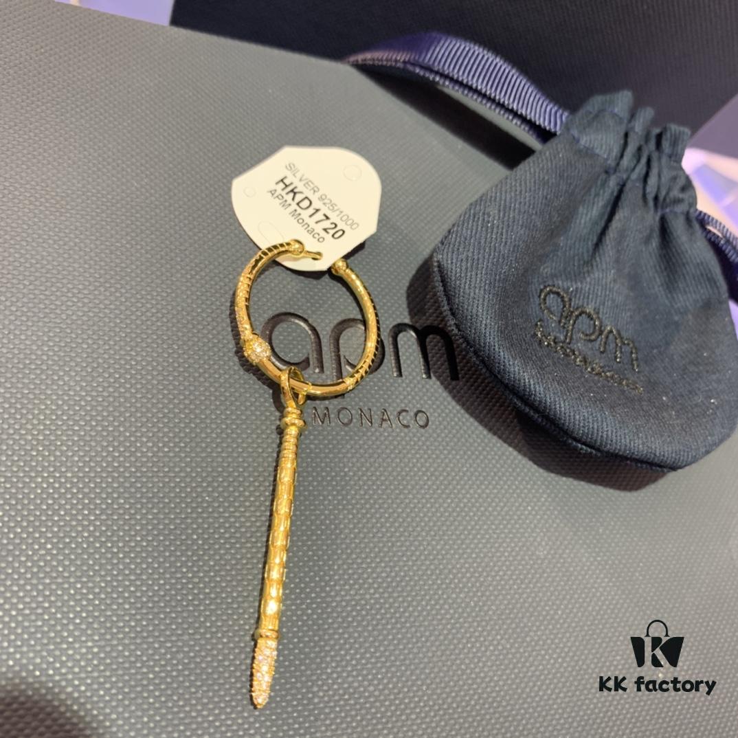 New Arrival 💕 A's Monaco New Gold Earrings, Personalized